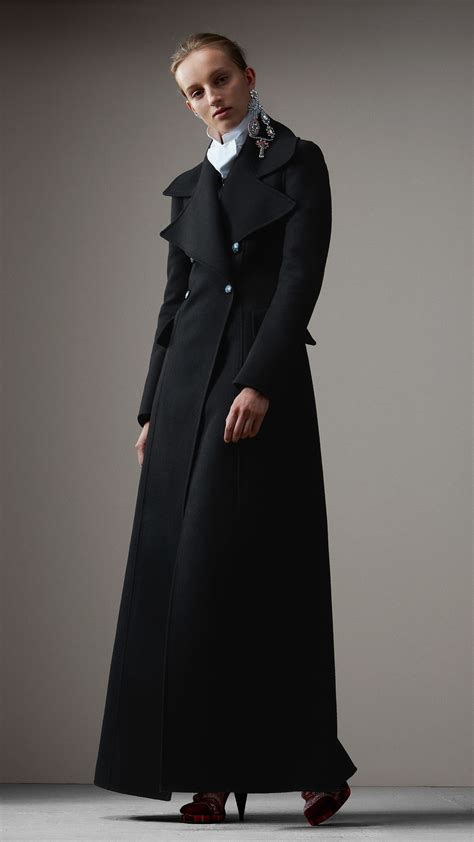 burberry wool felt coat|Burberry black wool coat women's.